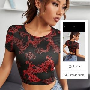 SHEIN XL crop top